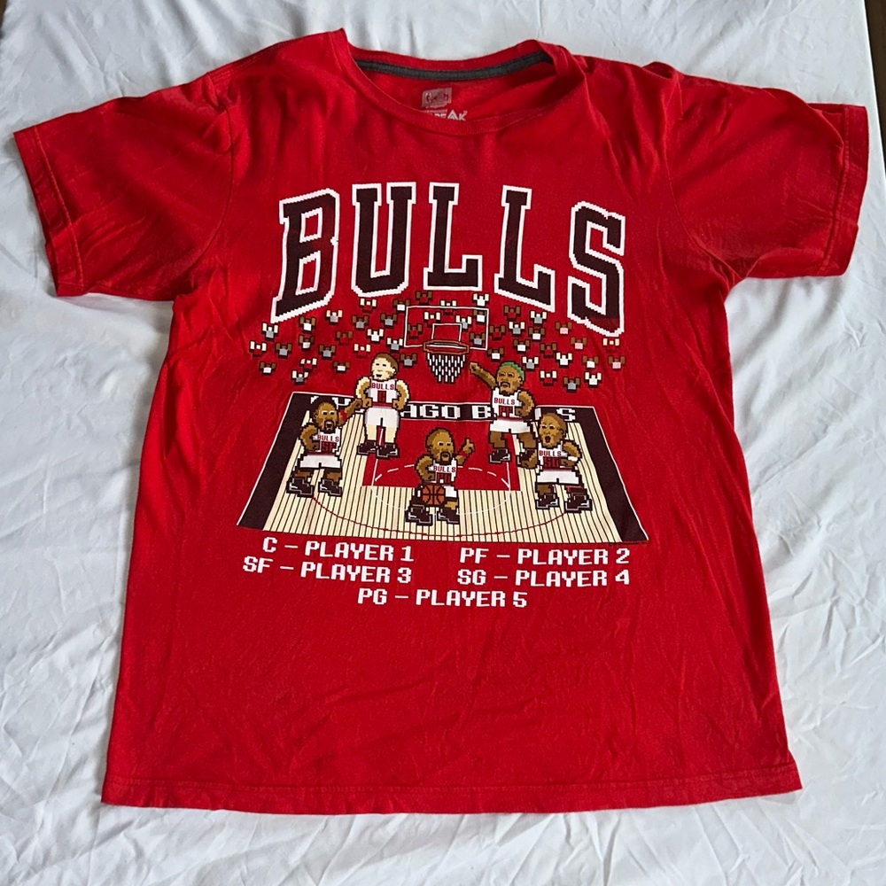 Majestic Chicago Bulls NBA Hardwood Classics Men’s Medium T-shirt Michael Jordan